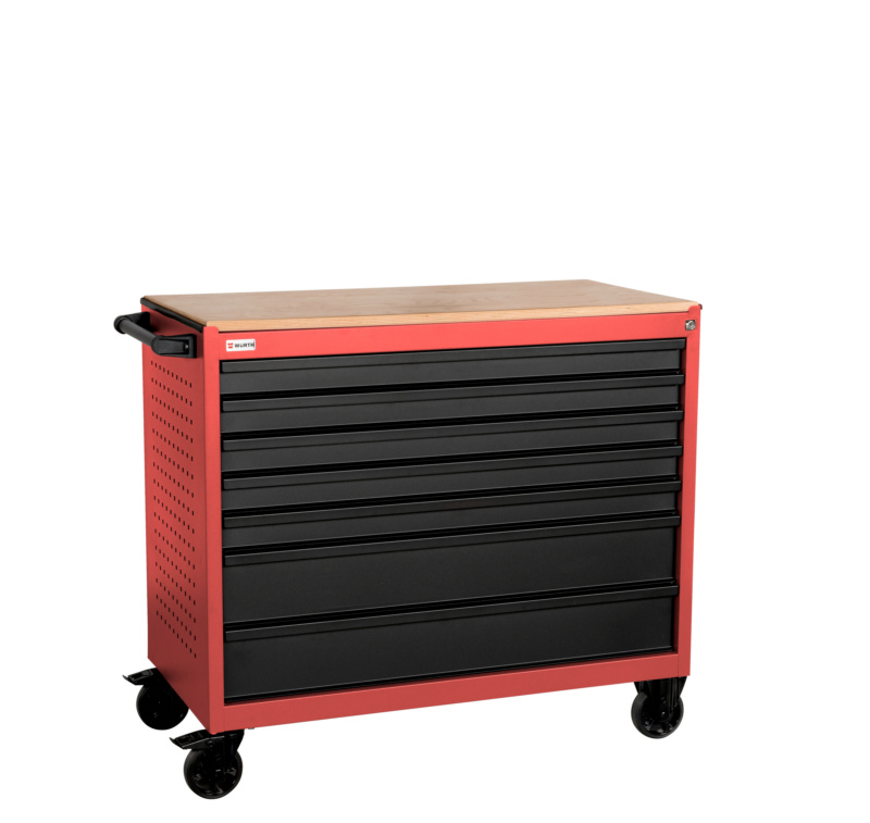 System-Werkstattwagen WE 12.8 WRKSTWG-WE-SYS-12.8-HOLZPLATTE-RAL3020
