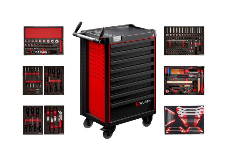 System-Werkstattwagen Pro 8.4 bestückt WRKSTWG-PRO8.4-8SL-BESTK-HONDA-R3020