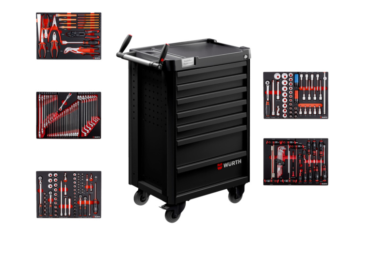 System-Werkstattwagen Pro 8.4 bestückt WRKSTWG-7SL-BESTK-VW/AUDI-R5010