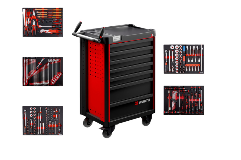 System-Werkstattwagen Pro 8.4 bestückt WRKSTWG-7SL-BSTK-VW/AUDI-R3020