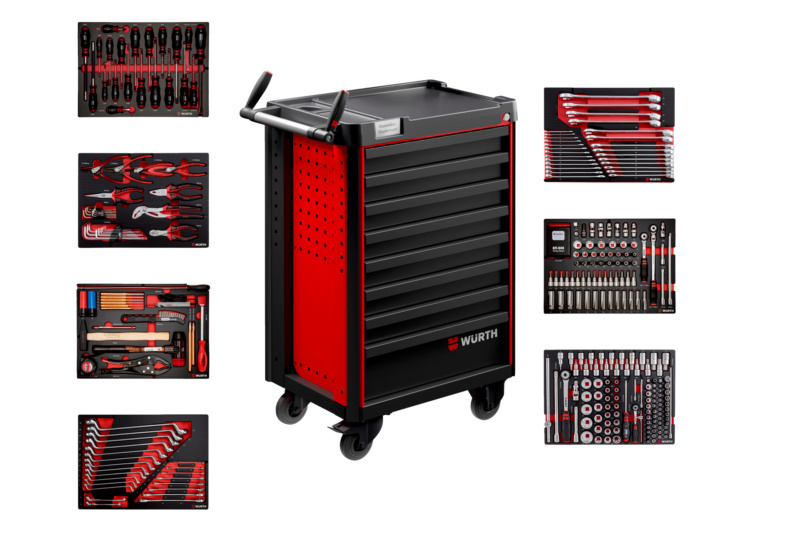 System-Werkstattwagen Pro 8.4 bestückt WRKSTWG-PRO-8.4-8SL-BESTK-BMW-R3020
