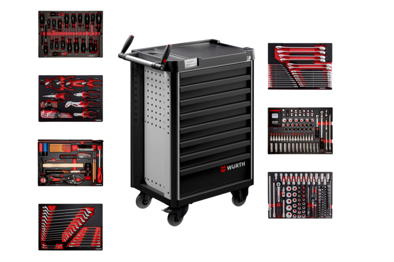 System-Werkstattwagen Pro 8.4 bestückt WRKSTWG-PRO-8.4-8SL-BESTK-BMW-R7047