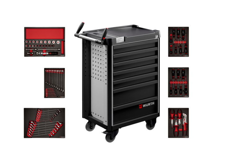 System-Werkstattwagen Pro 8.4 bestückt WRKSTWG-PRO-8.4-7SL-BESTUECKT-R7047