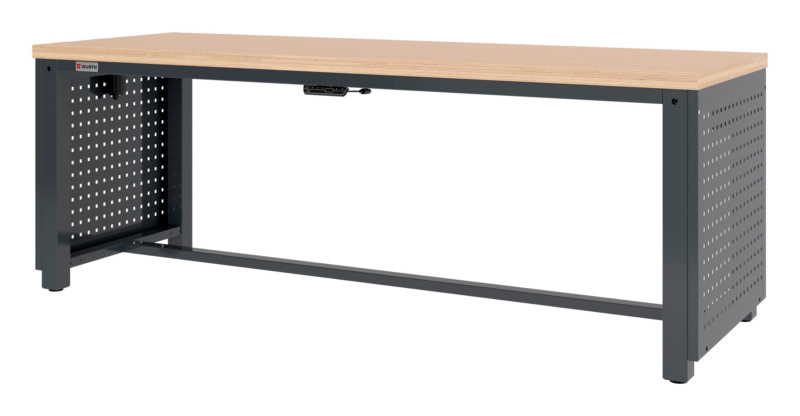 Werktisch elektrisch höhenverstellbar WRKTI-STA-PRO-WTEL20-RAL7016-2000MM