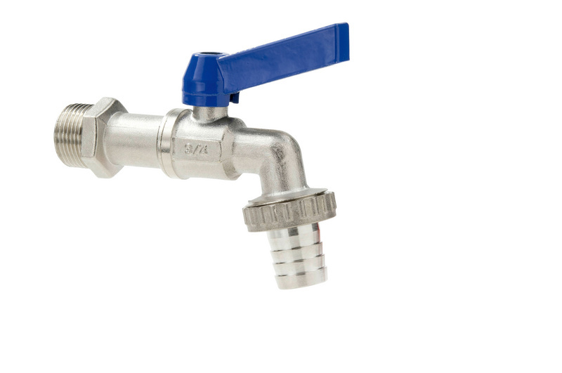 Metall-Ausgusshahn mit 3/4"-Anschluss für 60-l-Metallfass
