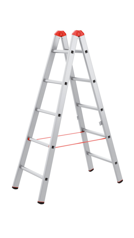 Alu-Sprossenstehleiter STEHLEI-ALU-2X5SPRO
