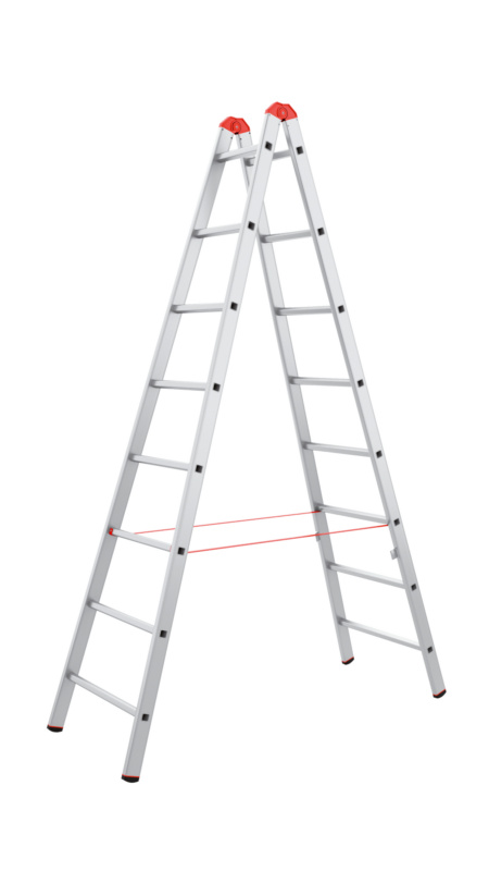 Alu-Sprossenstehleiter STEHLEI-ALU-2X8SPRO