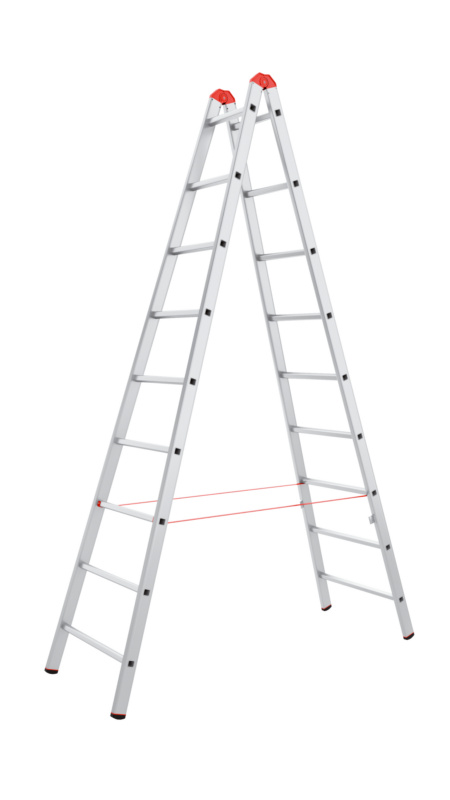 Alu-Sprossenstehleiter STEHLEI-ALU-2X9SPRO