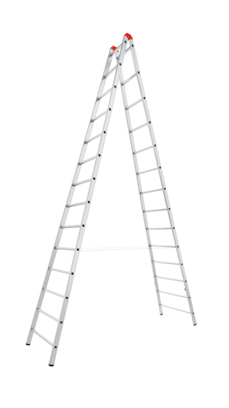 Alu-Sprossenstehleiter STEHLEI-ALU-2X14SPRO