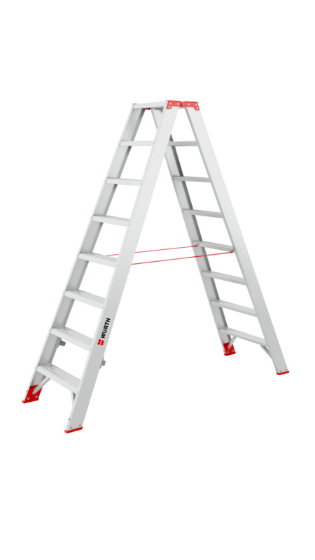 Alu-Stufenstehleiter genietet