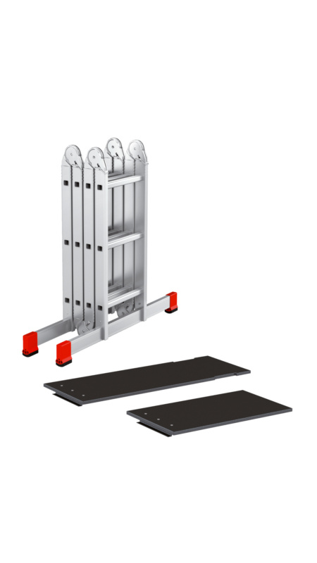 Alu-Vielzweckleiter VZWLEI-PLTFORM-ALU-4X3SPRO