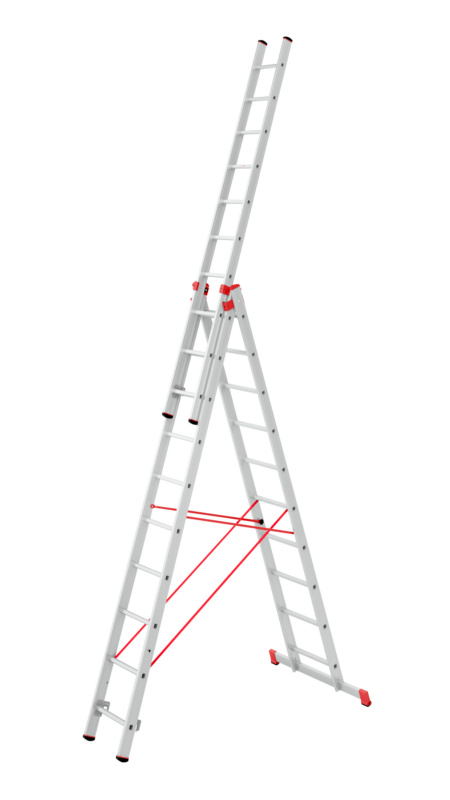 Alu-Allzweckleiter ALLZWLEI-3TLG-ALU-3X10SPRO