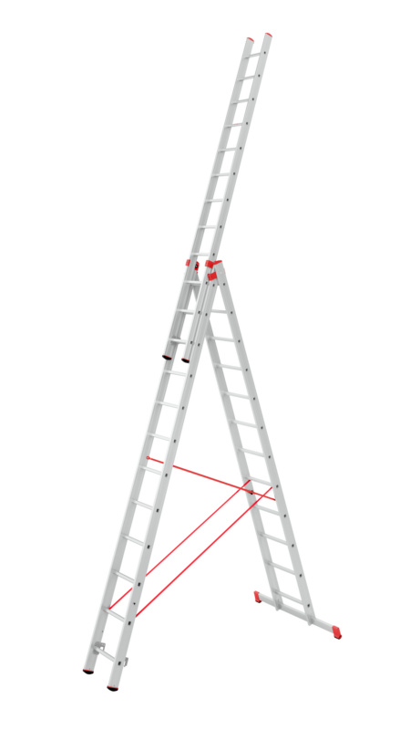 Alu-Allzweckleiter ALLZWLEI-3TLG-ALU-3X12SPRO