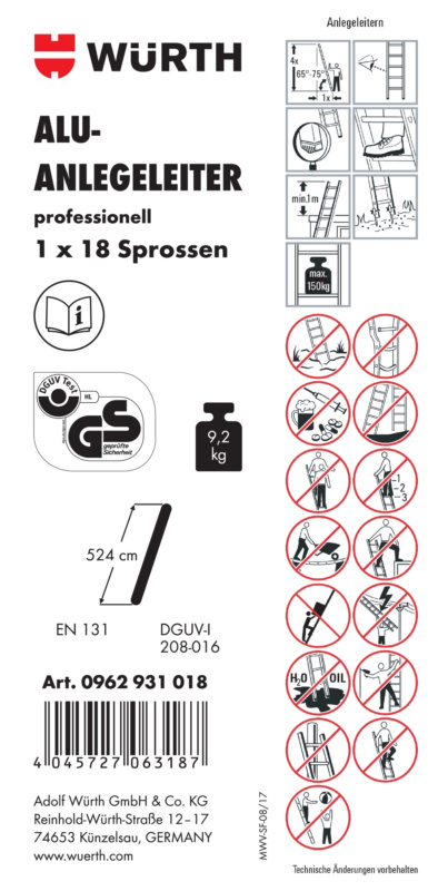 Artikel-Aufkleber ETIK-(F.ANLEGLEI-0962931018)-PVC