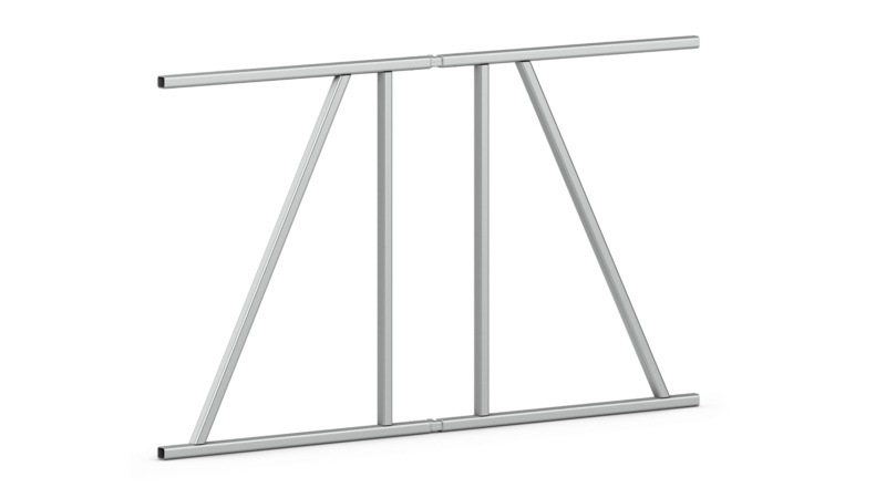 Rückwand mit Scharnieren für Klapp-Rollgerüste ECONOMY