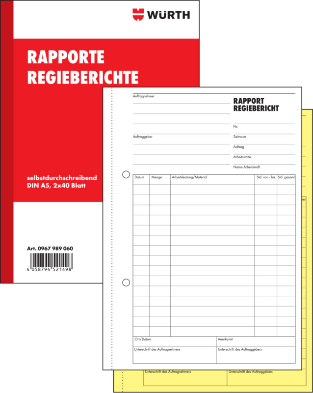 Rapport-/Regiebuch DIN A5