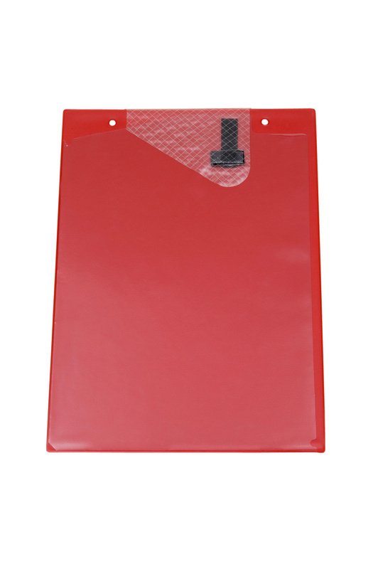 Auftragsschutztasche mit Klettverschluss AUFTRGSHTZTASH-DINA4-KLETT-ROT