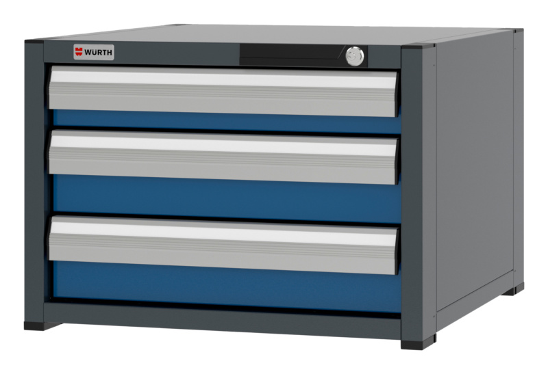 System-Schubladenschrank 8.6 - 574x603 mm SLSHRNK-8.6-H405-3SL-RAL5010