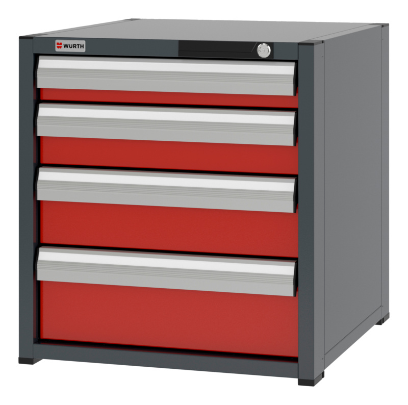 System-Schubladenschrank 8.6 - 574x603 mm SLSHRNK-8.6-H615-4SL-RAL3020