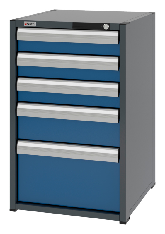 System-Schubladenschrank 8.6 - 574x603 mm SLSHRNK-8.6-H915-5SL-RAL5010