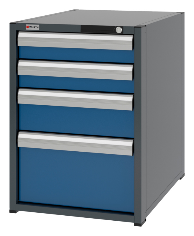 System-Schubladenschrank 8.8 - 574x770 mm SLSHRNK-8.8-H795-4SL-RAL5010