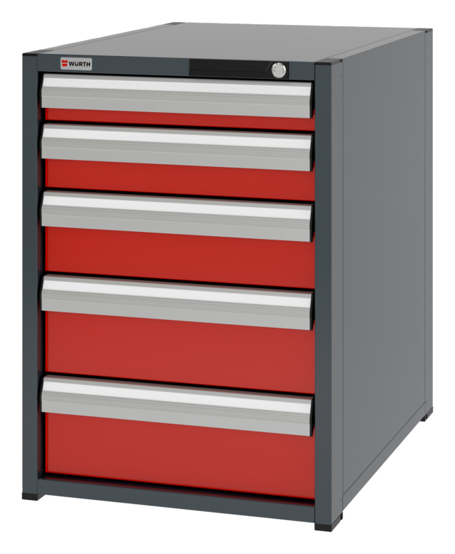 System-Schubladenschrank 8.8 - 574x770 mm SLSHRNK-8.8-H795-5SL-RAL3020