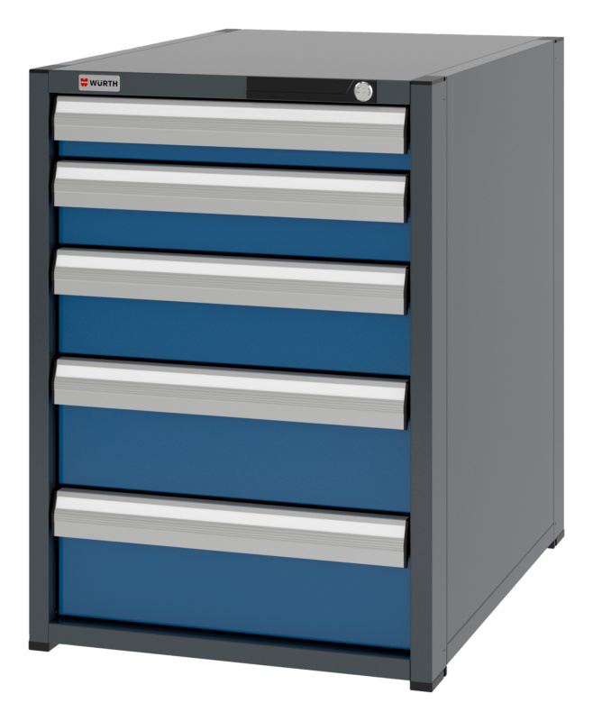 System-Schubladenschrank 8.8 - 574x770 mm SLSHRNK-8.8-H795-5SL-RAL5010