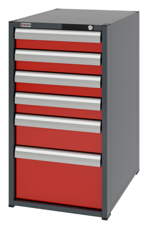 System-Schubladenschrank 8.8 - 574x770 mm SLSHRNK-8.8-H1035-6SL-RAL3020