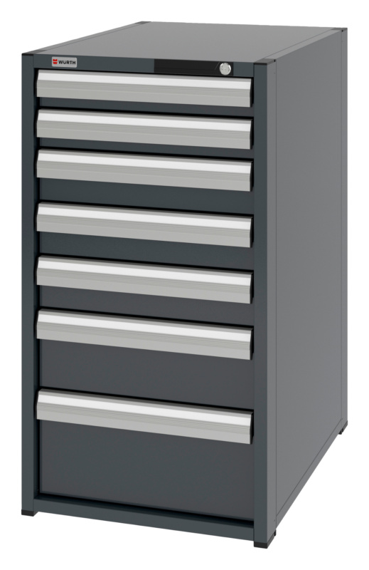 System-Schubladenschrank 8.8 - 574x770 mm SLSHRNK-8.8-H1035-7SL-RAL7016