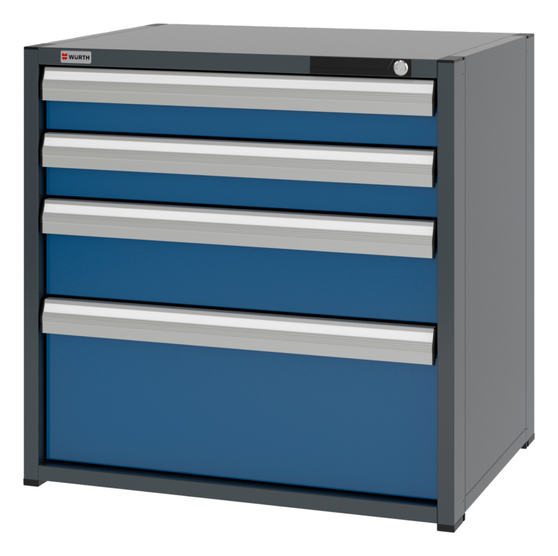 System-Schubladenschrank 12.6 - 805x603 mm SLSHRNK-12.6-H795-4SL-RAL5010