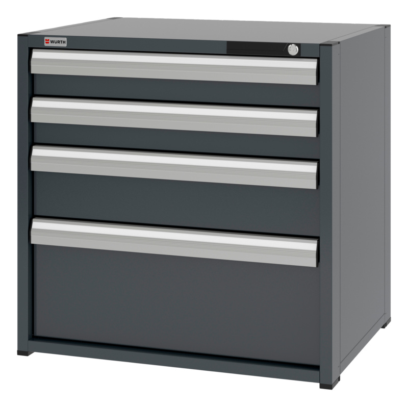 System-Schubladenschrank 12.6 - 805x603 mm SLSHRNK-12.6-H795-4SL-RAL7016