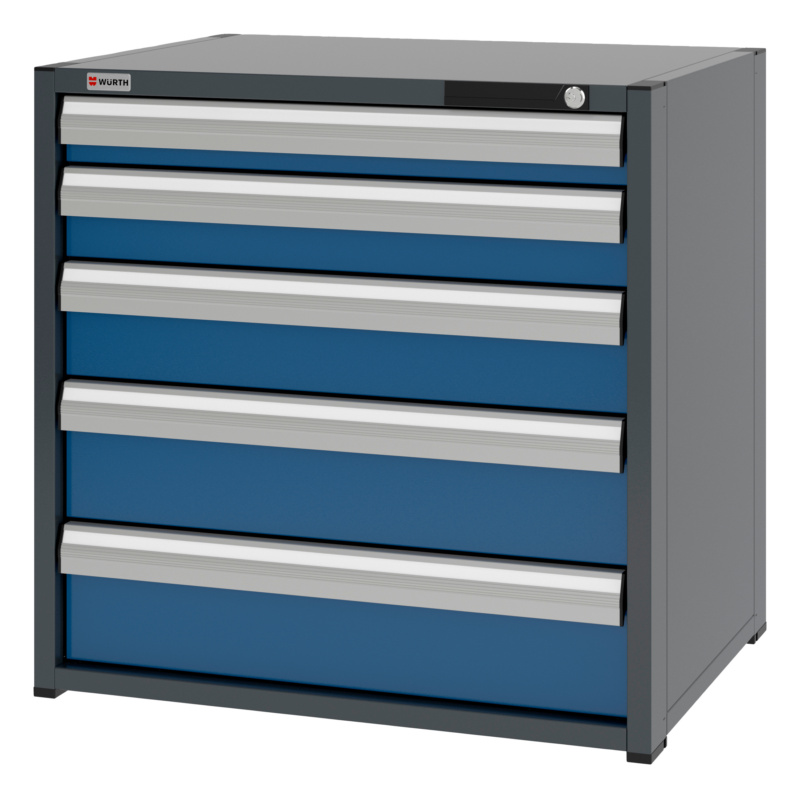 System-Schubladenschrank 12.6 - 805x603 mm SLSHRNK-12.6-H795-5SL-RAL5010