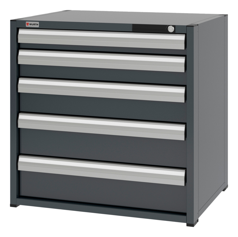 System-Schubladenschrank 12.6 - 805x603 mm SLSHRNK-12.6-H795-5SL-RAL7016
