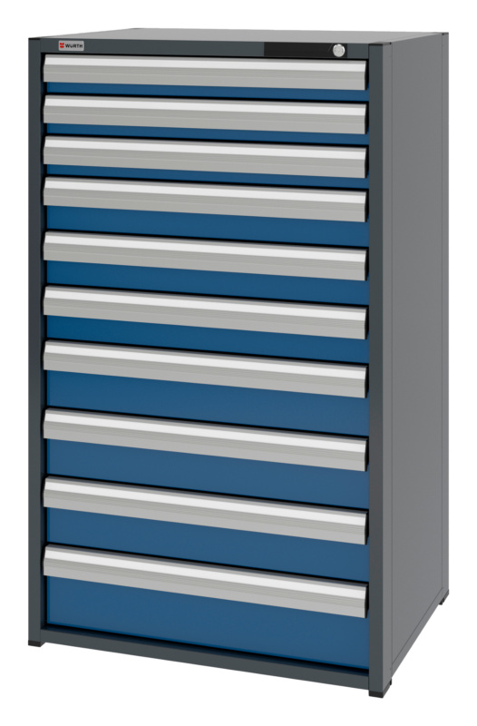 System-Schubladenschrank 12.6 - 805x603 mm SLSHRNK-12.6-H1335-10SL-RAL5010