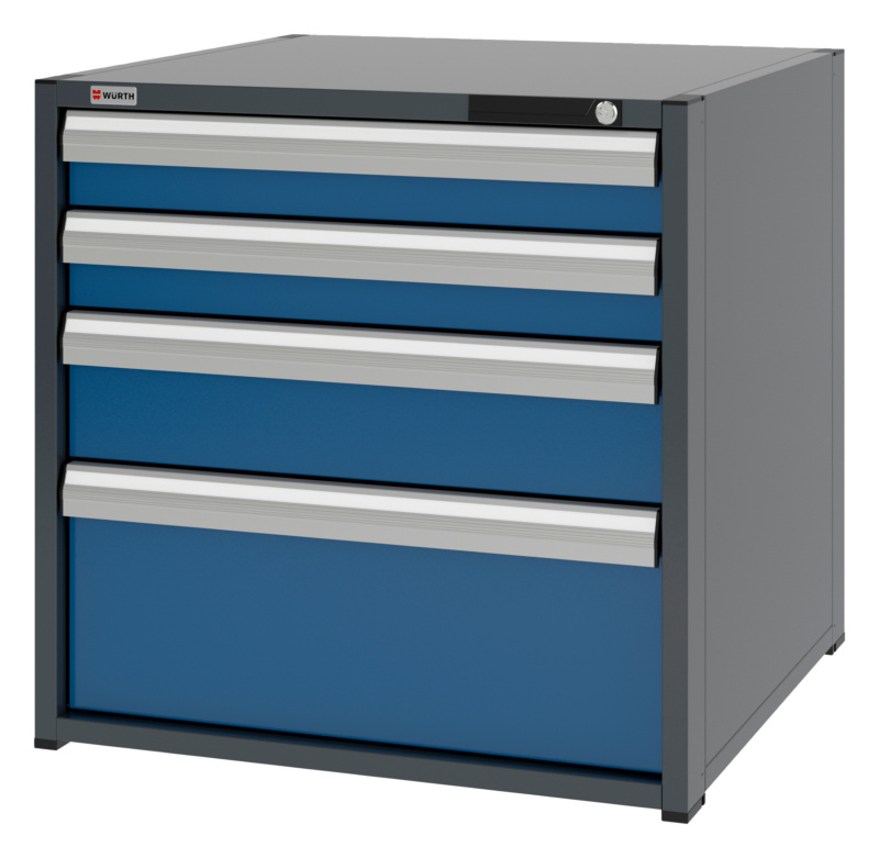 System-Schubladenschrank 12.8 - 805x770 mm SLSHRNK-12.8-H795-4SL-RAL5010