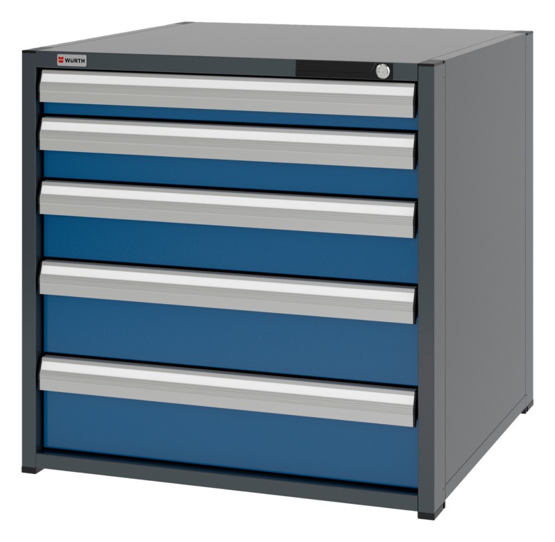 System-Schubladenschrank 12.8 - 805x770 mm SLSHRNK-12.8-H795-5SL-RAL5010