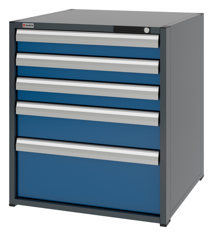 System-Schubladenschrank 12.8 - 805x770 mm SLSHRNK-12.8-H915-5SL-RAL5010