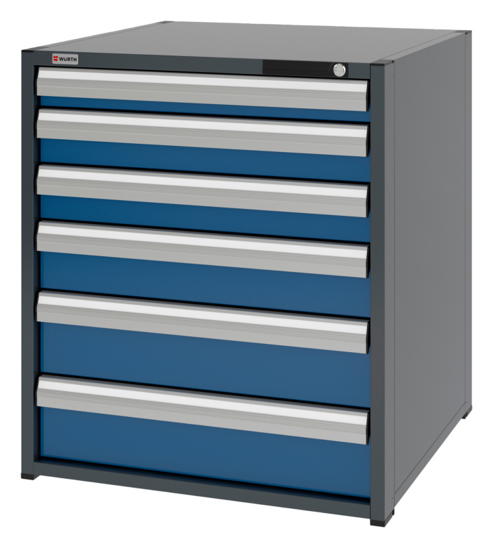 System-Schubladenschrank 12.8 - 805x770 mm SLSHRNK-12.8-H915-6SL-RAL5010