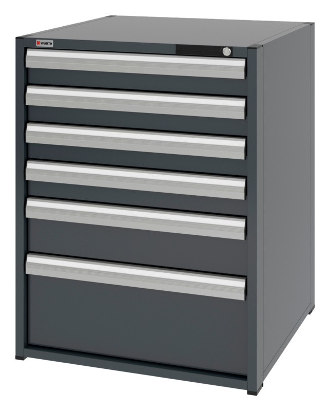 System-Schubladenschrank 12.8 - 805x770 mm SLSHRNK-12.8-H1035-6SL-RAL7016