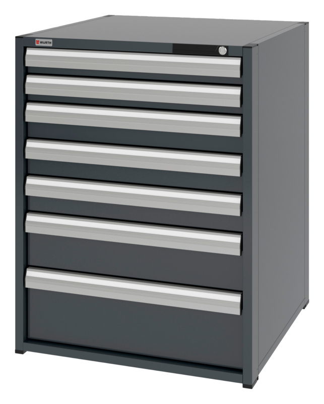 System-Schubladenschrank 12.8 - 805x770 mm SLSHRNK-12.8-H1035-7SL-RAL7016