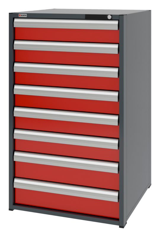 System-Schubladenschrank 12.8 - 805x770 mm SLSHRNK-12.8-H1335-8SL-RAL3020