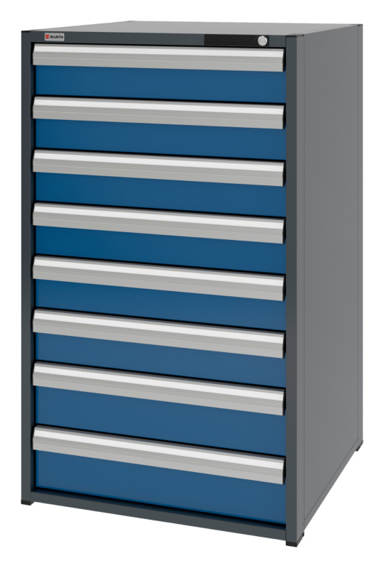 System-Schubladenschrank 12.8 - 805x770 mm SLSHRNK-12.8-H1335-8SL-RAL5010
