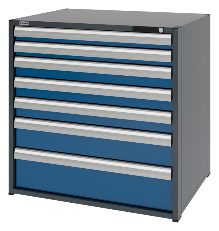 System-Schubladenschrank 16.8 - 1037x770 mm SLSHRNK-16.8-H1035-7SL-RAL5010