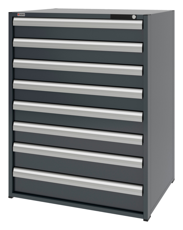 System-Schubladenschrank 16.8 - 1037x770 mm SLSHRNK-16.8-H1335-8SL-RAL7016