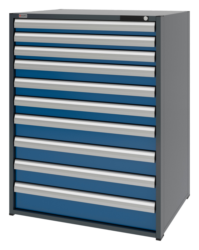 System-Schubladenschrank 16.8 - 1037x770 mm SLSHRNK-16.8-H1335-10SL-RAL5010