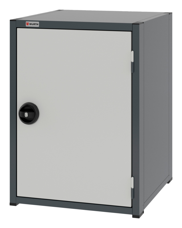 System-Flügeltürenschrank 8.6 - 574x603 mm FLGTRSHRNK-8.6-H795-1FACHBO-RAL7035