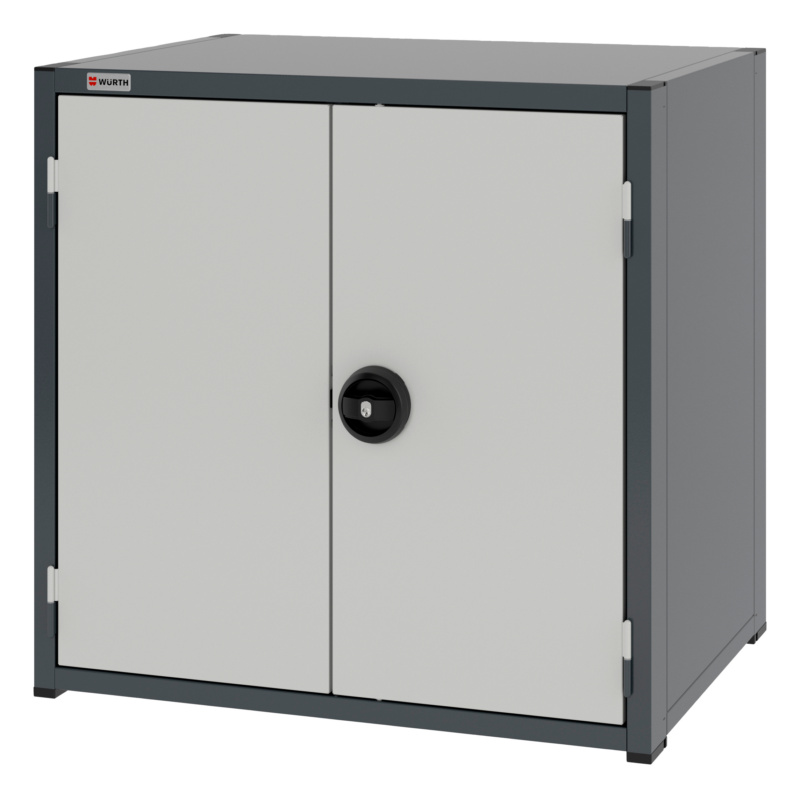 System-Flügeltürenschrank 12.6 - 805x603 mm FLGTRSHRNK-12.6-H795-1FACHBO-RAL7035