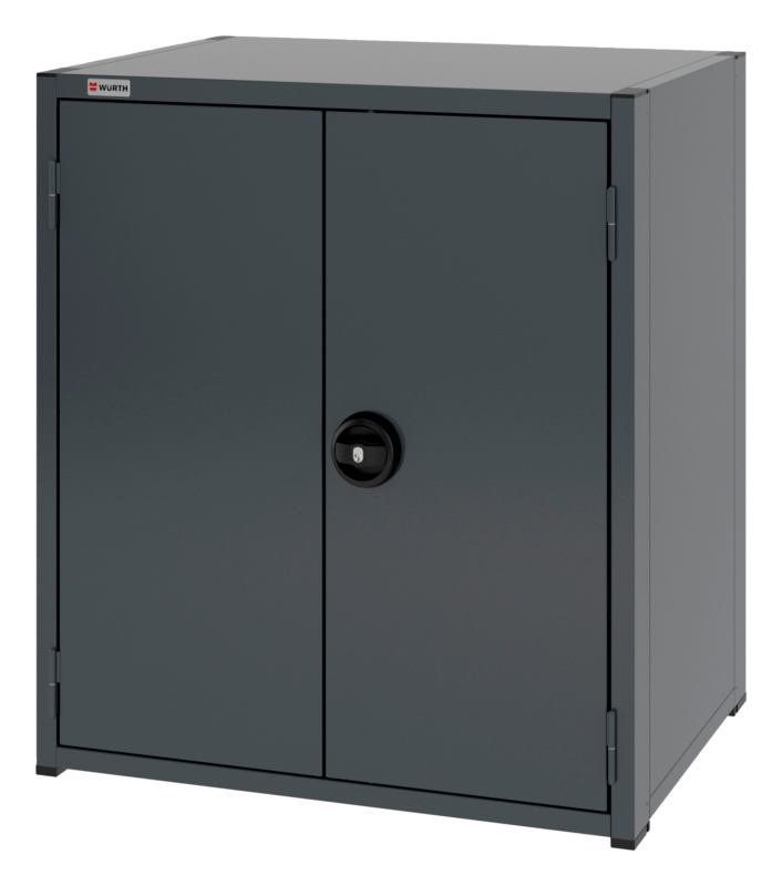 System-Flügeltürenschrank 12.6 - 805x603 mm FLGTRSHRNK-12.6-H915-2FACHBO-RAL7016