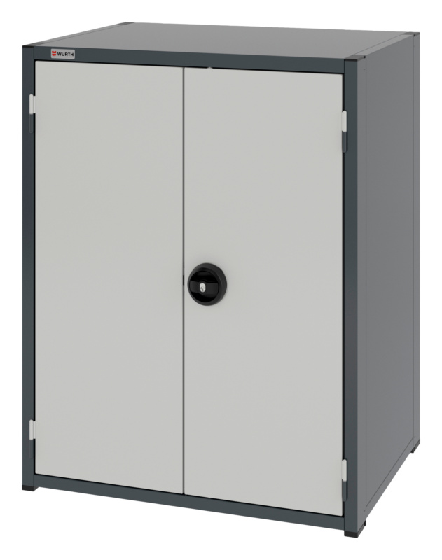 System-Flügeltürenschrank 12.6/805x603mm FLGTRSHRNK-12.6-H1035-2FACHBO-RAL7035