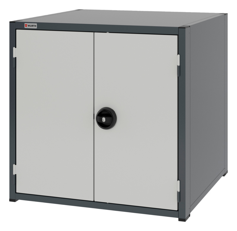 System-Flügeltürenschrank 12.8 - 805x770 mm FLGTRSHRNK-12.8-H795-1FACHBO-RAL7035